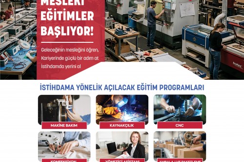 GSOMEM'DE MESLEKİ EĞİTİMLER BAŞLIYOR